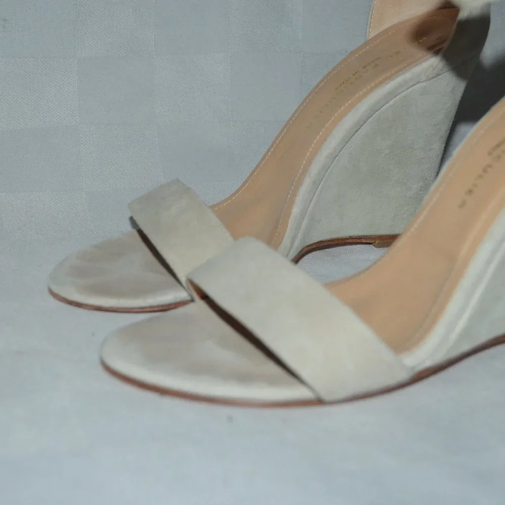 37.5 7 Hotel Particulier Beige Suede Wedges